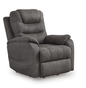 Snowfield - Gunmetal - Power Lift Recliner