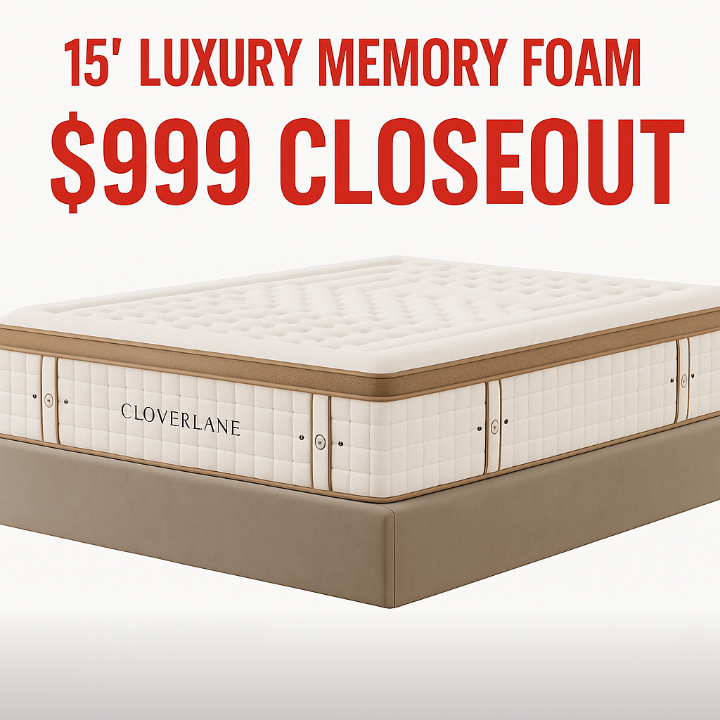 Cloverlane Memory Foam Mattress - CLOSEOUT!
