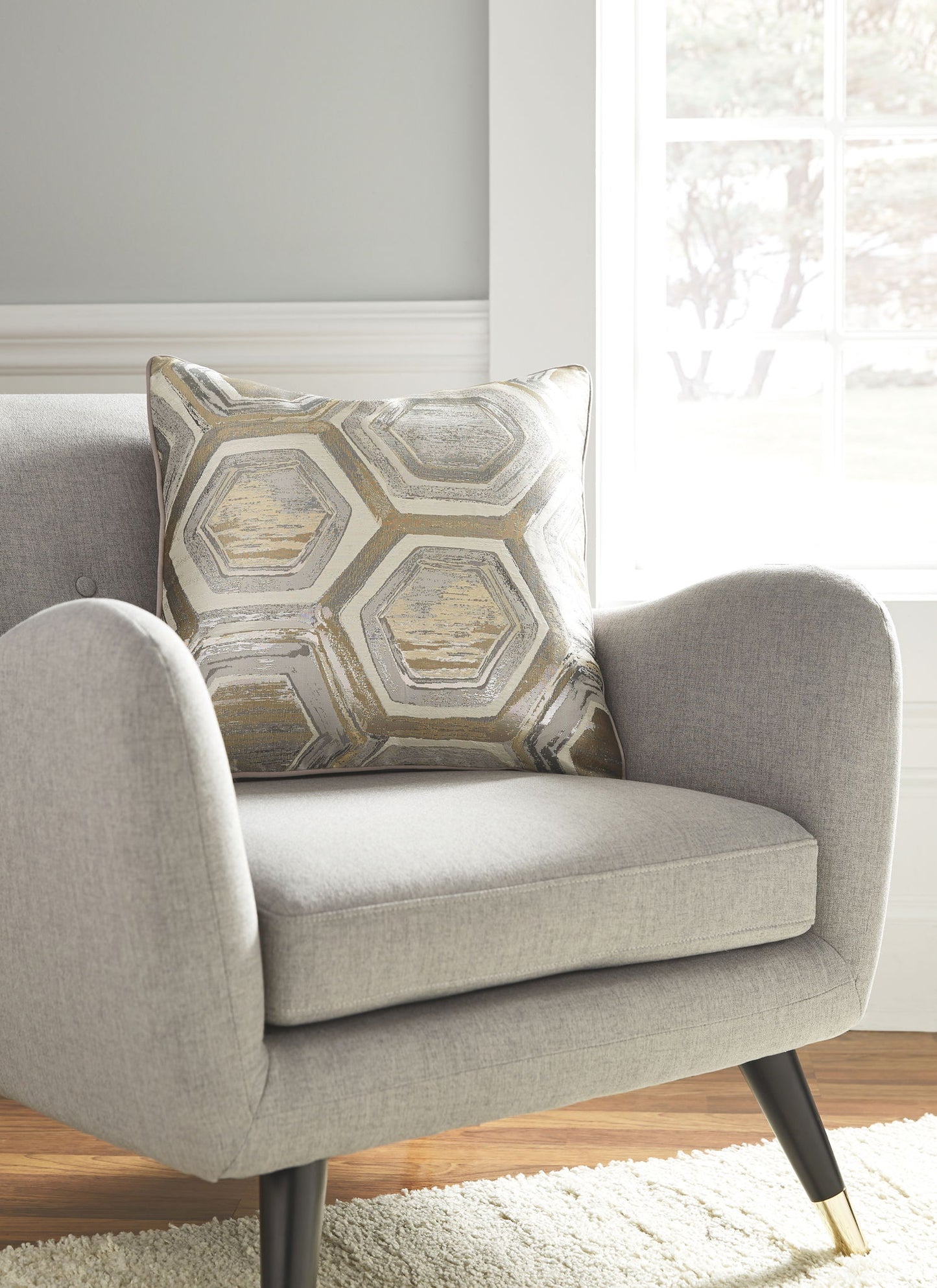 Meiling - Pillow (Set of 4) - Metallic