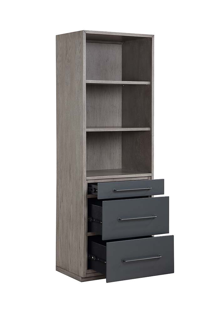 Estevon - Bookshelf - Gray Oak Finish