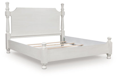 Rowlenstown - Poster Bed - Antique White