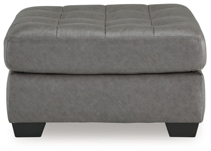 Clairette Court - Alloy - Oversized Accent Ottoman