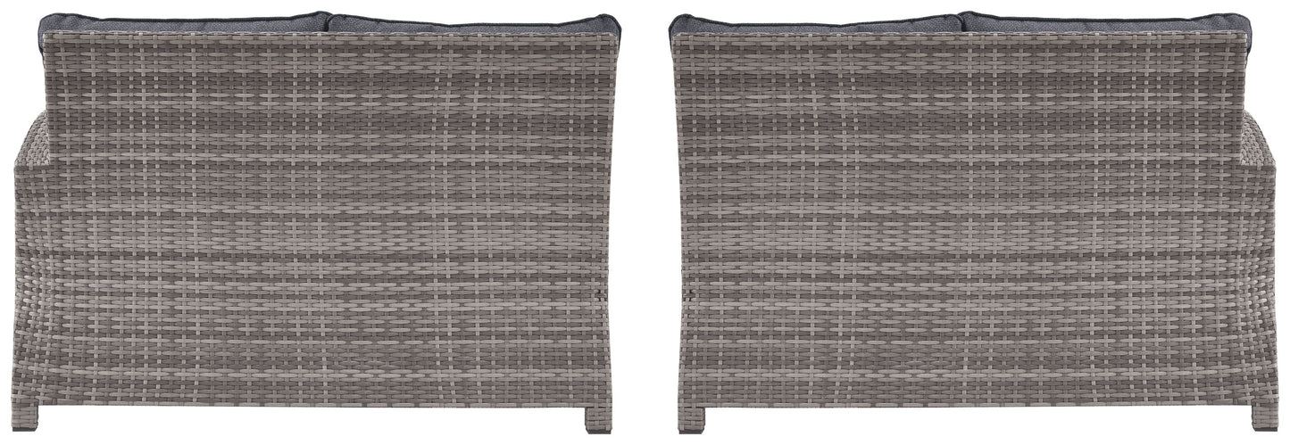 Salem - Gray - Raf / Laf Loveseat W/Cush (Set of 2)