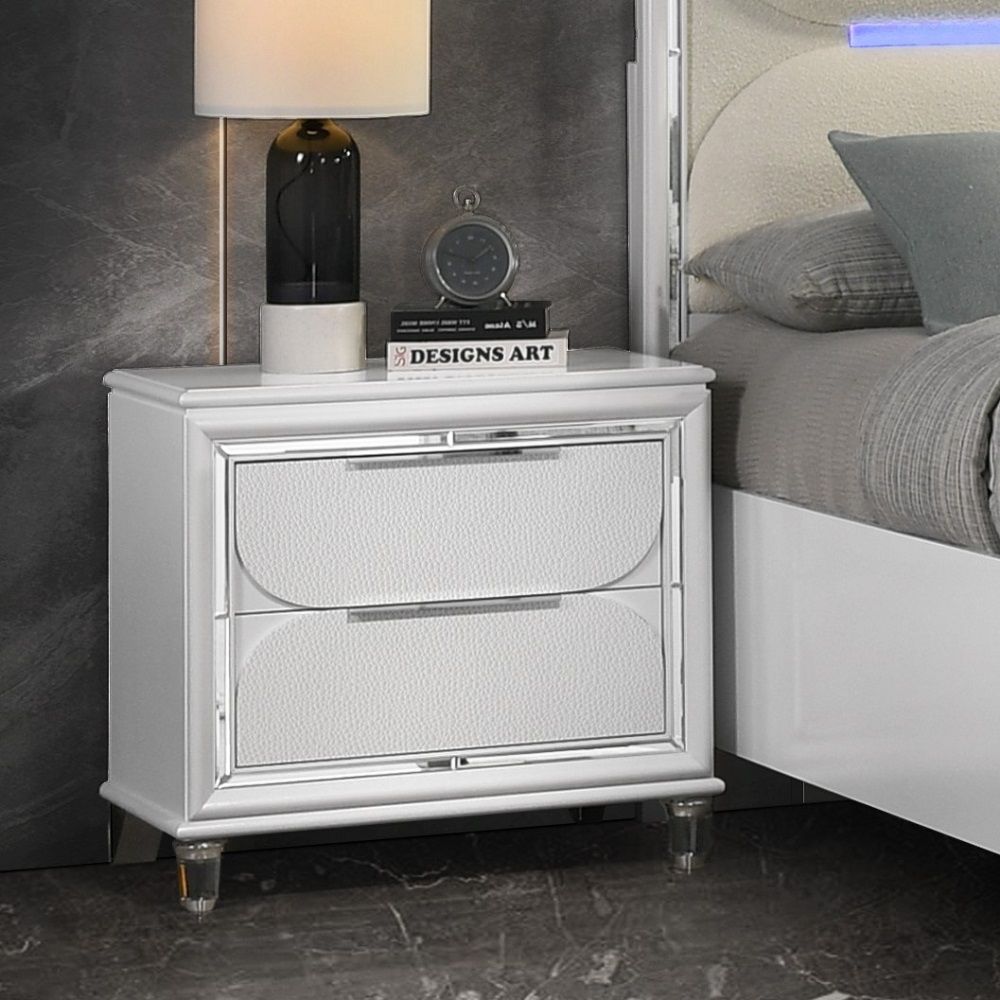 Tarian - Nightstand - Pearl White