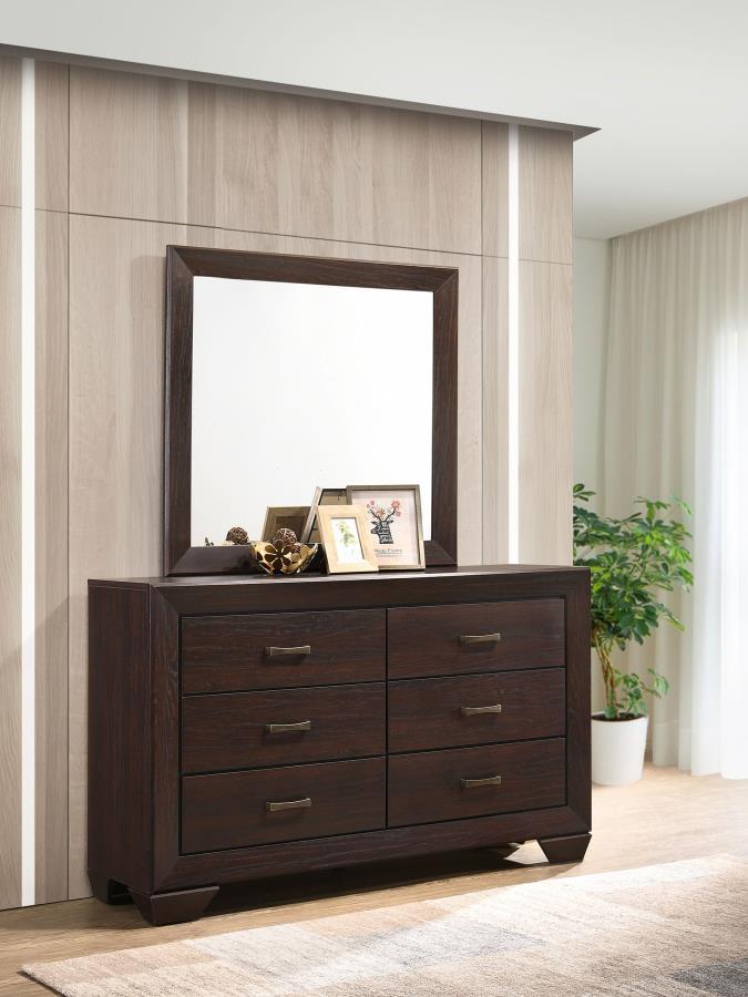 Kauffman - 6-Drawer Dresser with Mirror