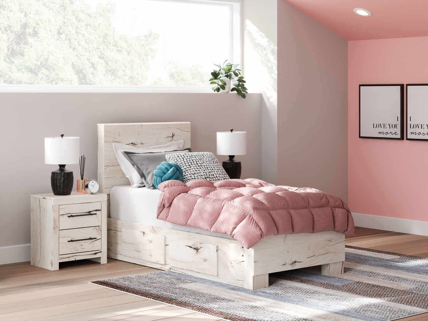 Lawroy - Panel Bed With Storage