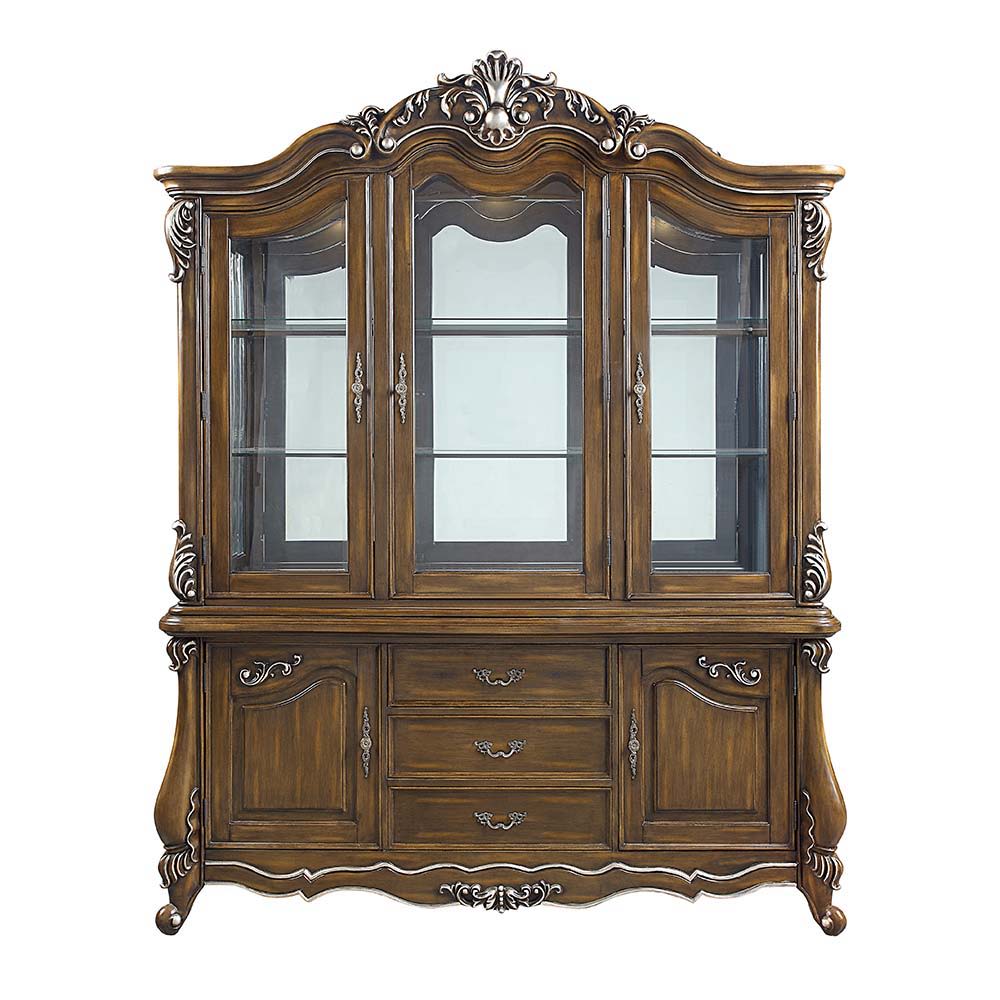 Latisha - Buffet & Hutch - Antique Oak