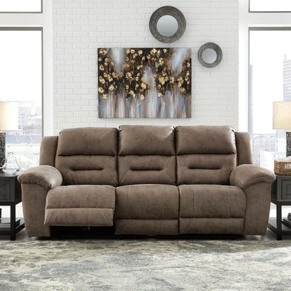 Stoneland - Reclining Sofa - Light Brown