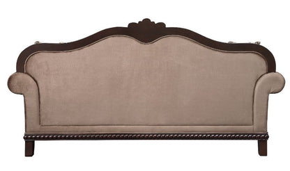 Chateau De Ville - Sofa - Fabric & Espresso Finish