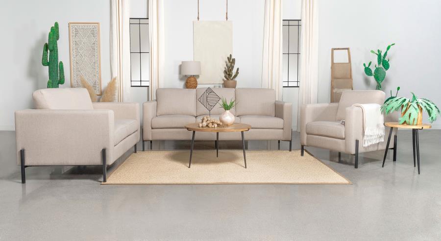 Tilly - Upholstered Track Arms Sofa Set