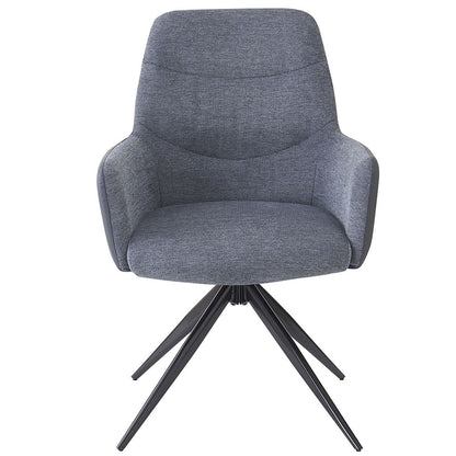 Hester - Arm Chair (Set of 2) - Gray Fabric