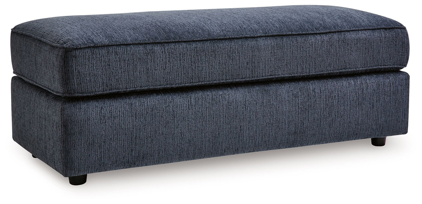 Albar Place - Oversized Accent Ottoman - Cobalt