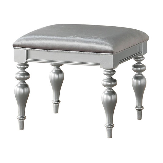 Maverick - Vanity Stool - Fabric & Platinum