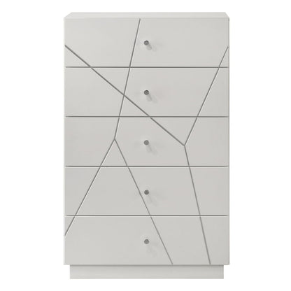 Esther - Chest - White / Silver