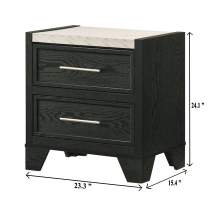 Lamar - Nightstand - Black