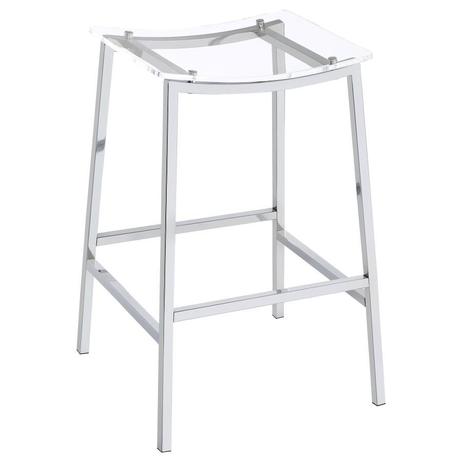 Jovani - Acrylic Backless Bar Stools (Set of 2)