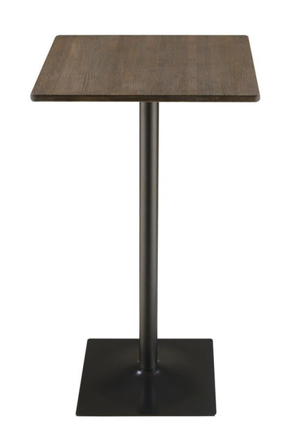 Cavalier - Square Pub Height Bistro Bar Table - Dark Elm