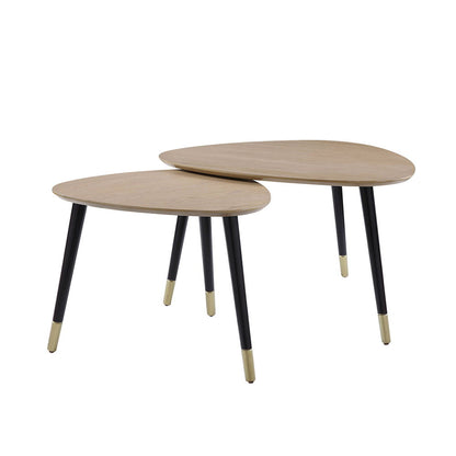 Allison - Nesting Table Set - Natural & Black