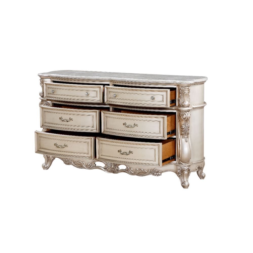 Gorsedd - Dresser - Marble & Antique White