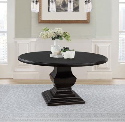 Twyla - 60" Round Wood Dining Room Table - Dark Cocoa