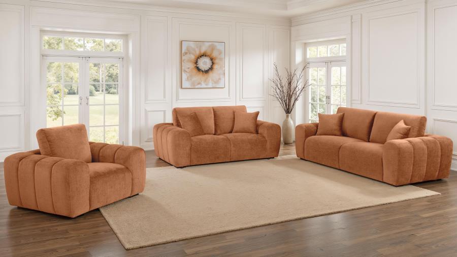Burnett - Chenille Upholstered Sofa Set