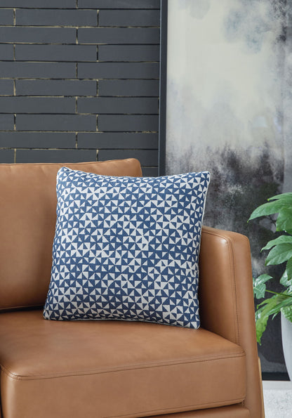 Jaycott Next-Gen Nuvella - Indoor/Outdoor Pillow (Set of 4) - Blue / White
