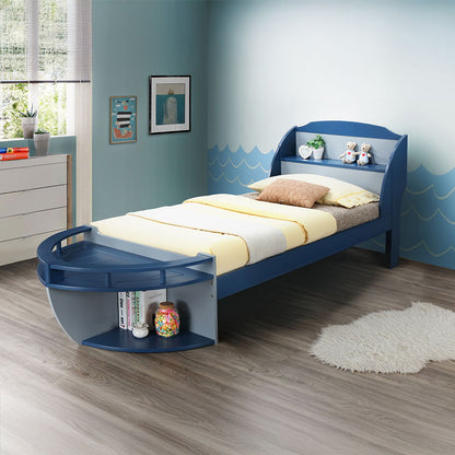 Neptune II - Twin Bed - Gray / Navy