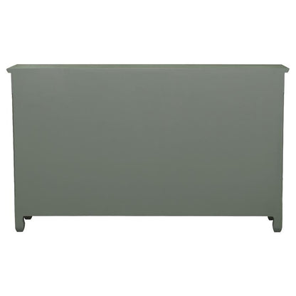 Madeline - 3-Drawer Scrollwork Accent Cabinet - Antique Green