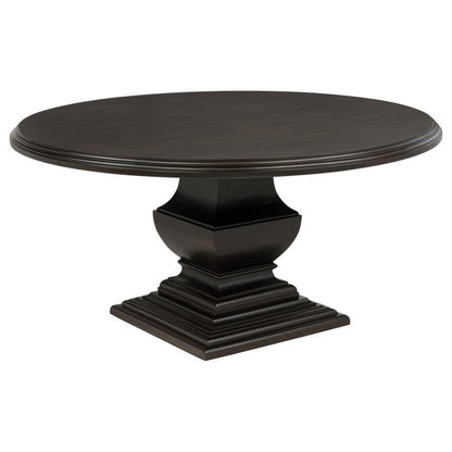 Twyla - 60" Round Wood Dining Room Table - Dark Cocoa