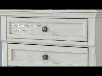 Robbinsdale - Five Drawer Chest - Antique White