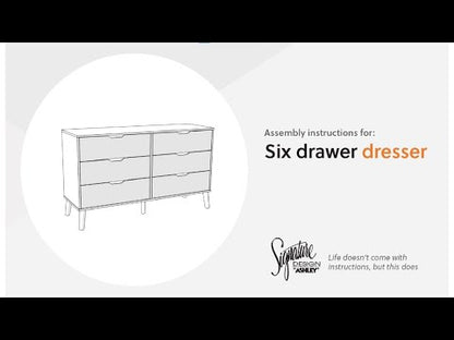 Fordmont - Auburn - Six Drawer Dresser